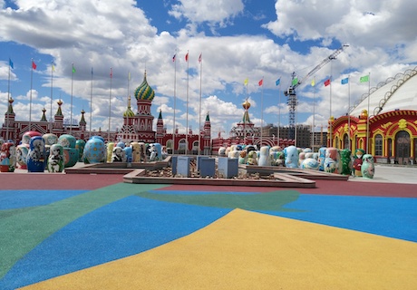 高承載透水藝術地面